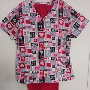 Medical scrub set.     Size large.